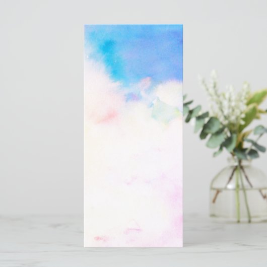 Watercolor abstract Pattern Bookmark Rack Card (Standing Front)