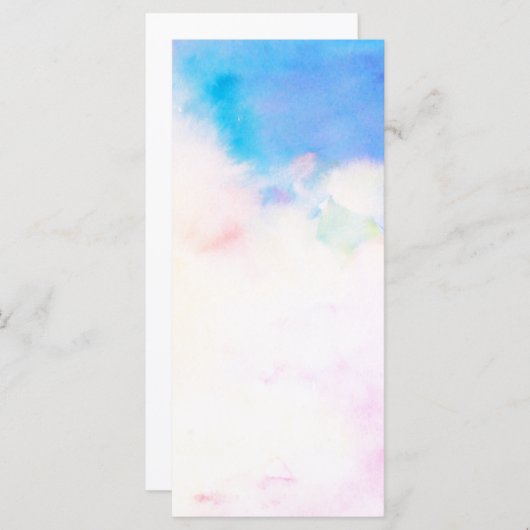 Watercolor abstract Pattern Bookmark Rack Card (Front/Back)