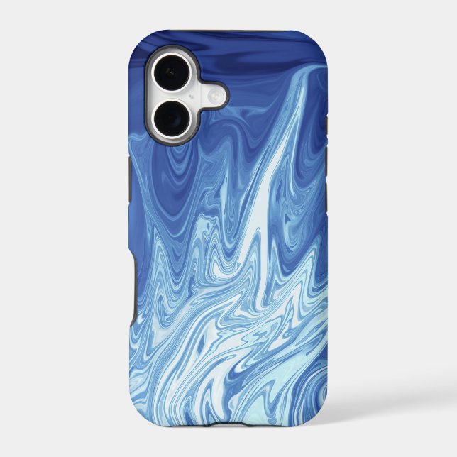Watercolor abstract pattern iphone case (Back)