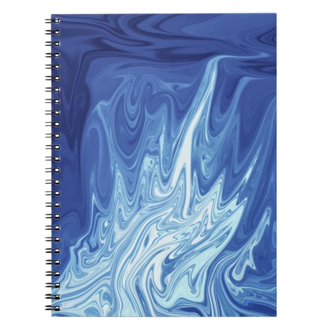 Watercolor abstract pattern notebook (Front)