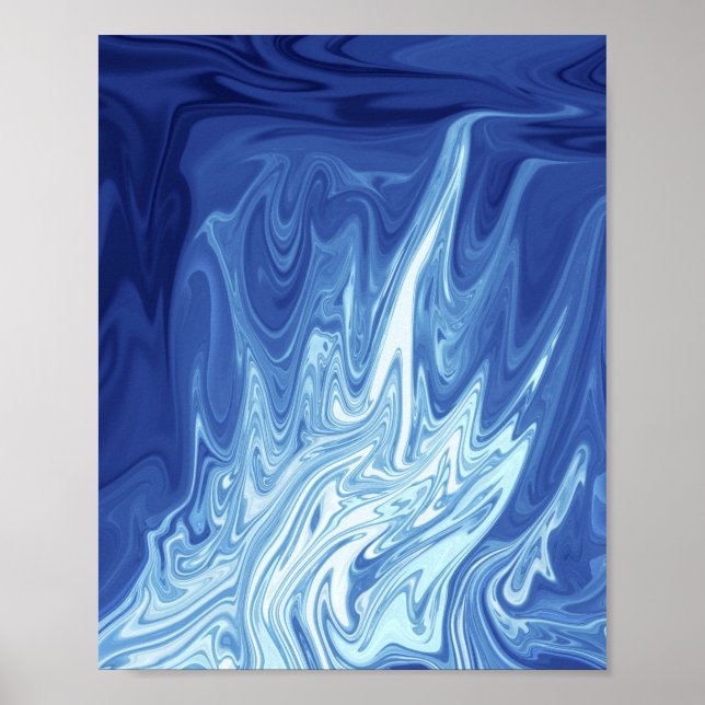 Watercolor abstract pattern poster (Front)
