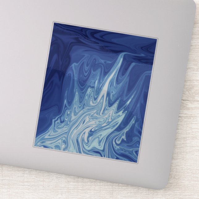 Watercolor abstract pattern sticker (Detail)