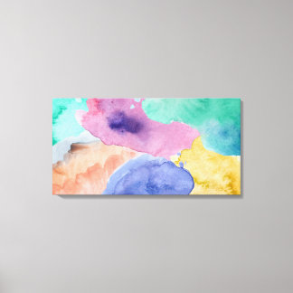 Watercolor Abstract Stretched Canvas Print