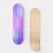 Watercolor Abstract Texture in Pastel Colors Skateboard (Front)