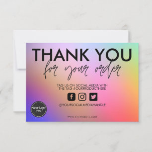 Watercolor Abstract Thank you Media Insert