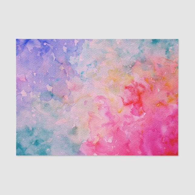 Watercolor Abstract Tissue Paper (Front)
