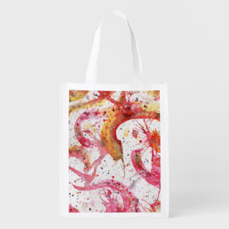 watercolor abstract tote
