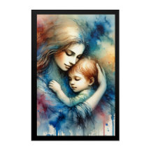 Watercolor Acrylic Wall Art – Mother’s Love