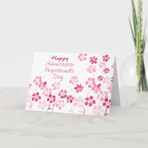 Watercolor Administrative Professional's Day Card