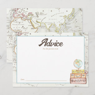 Watercolor Adventure Awaits Baby Advice Card