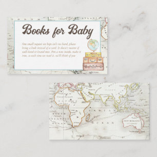Watercolor Adventure Awaits Books for Baby. Enclosure Card