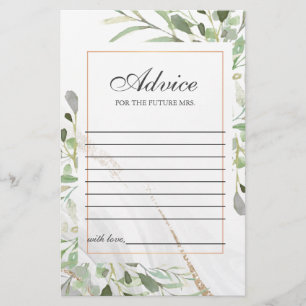 Watercolor Advice Card