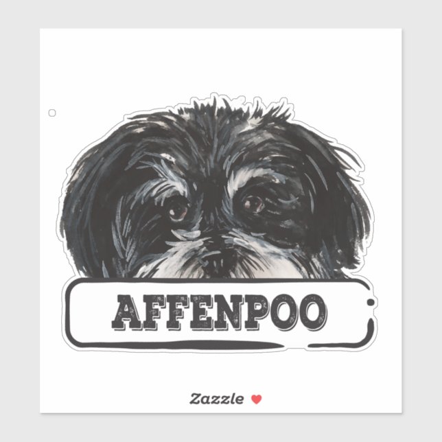 Watercolor Affenpoo Sticker (Sheet)