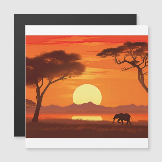 Watercolor African Safari (Front/Back)