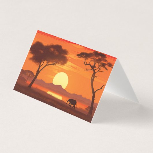 Watercolor African Safari  (Front)