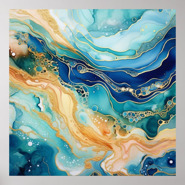 Watercolor Agate Poster (Front)