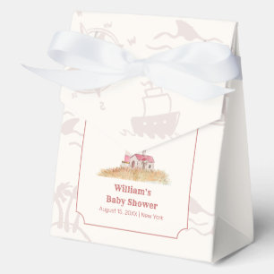 Watercolor Ahoy Nautical Lighthouse Baby Shower Favor Boxes