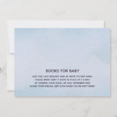 Watercolor Airplane Baby Boy Shower Invitation (Back)