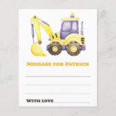 Watercolor airplane birthday time capsule message (Front)