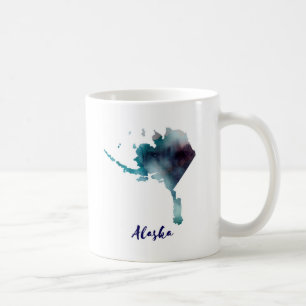 Watercolor Alaska United States Coffee Mug
