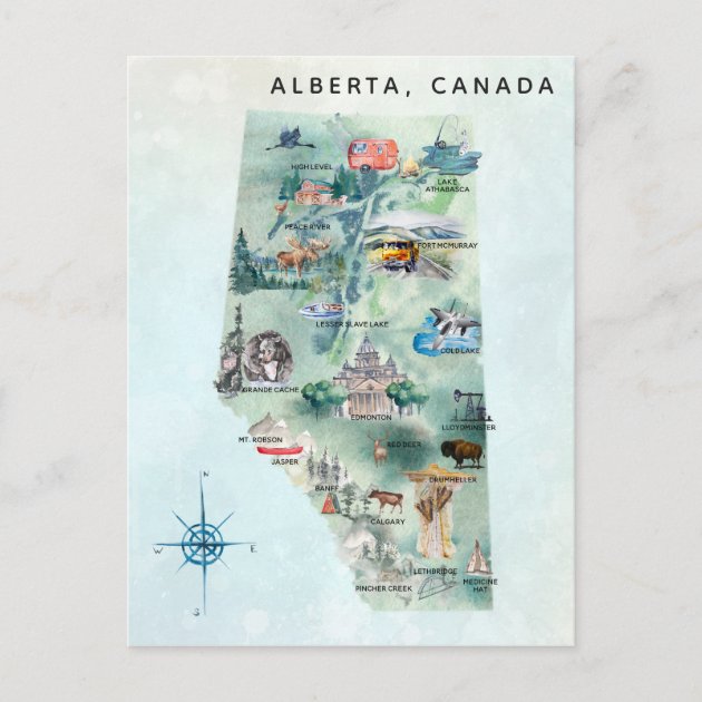 High Level Alberta Map