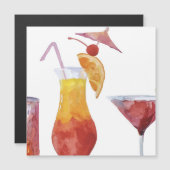 Watercolor alcoholic cocktails (Front/Back)