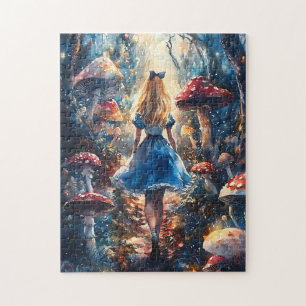 Watercolor Alice in Wonderland Jigsaw Puzzle
