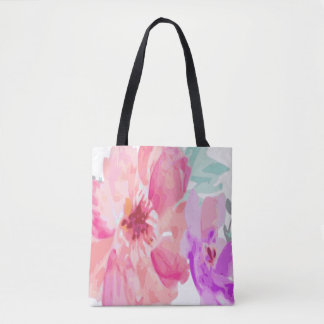 Watercolor all over print  tote bag