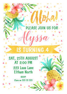 aloha invitations zazzle