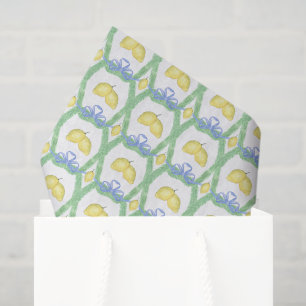 Watercolor Amalfi Lemons Tissue Paper