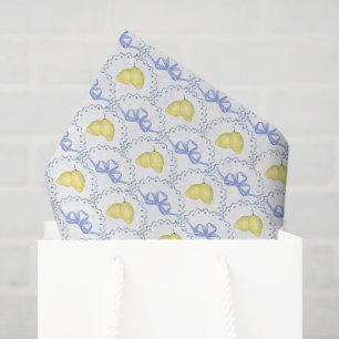 Watercolor Amalfi Lemons Tissue Paper