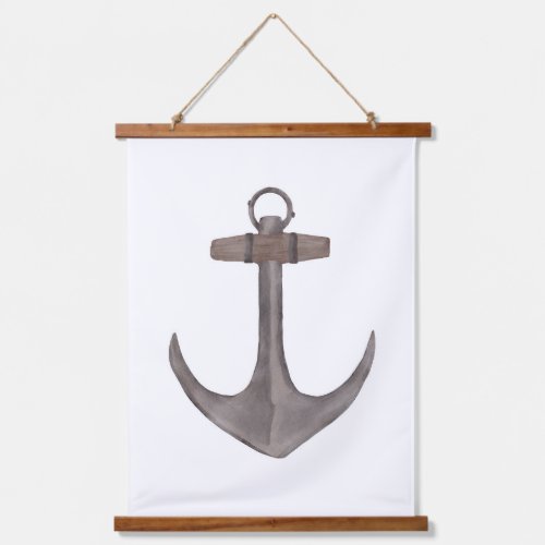 Watercolor Anchor Nautical Decor Hanging Tapestry