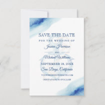 Watercolor Anchor Navy Modern Nautical Save The Date