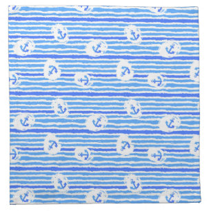 Watercolor Anchor Pattern 1 Cloth Napkin