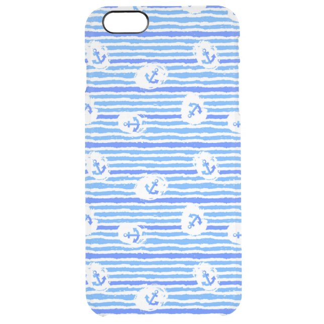 Watercolor Anchor Pattern 1 Uncommon iPhone Case (Back)