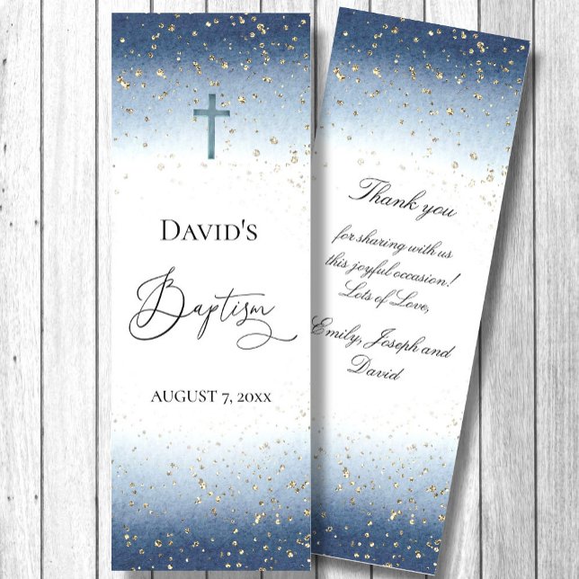 watercolor and FAUX glitter Baptism Bookmarks (Creator Uploaded)
