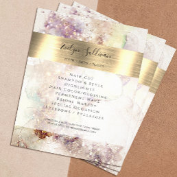 Watercolor and Gold Foil Flyer