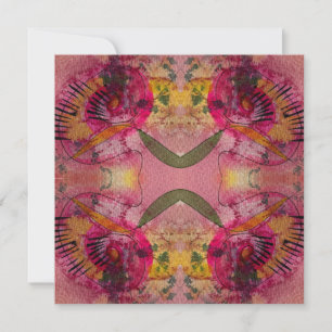 Watercolor And Ink Abstract Beautiful Painting Art Note Card