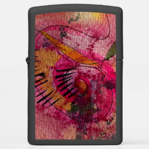 Watercolor And Ink Abstract Beautiful Painting Art Zippo Lighter