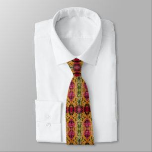 Watercolor And Ink Abstract Expressionism Art Neck Tie
