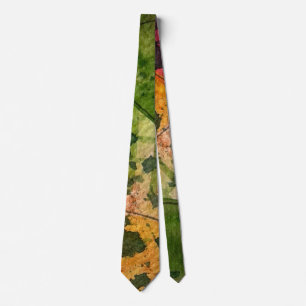 Watercolor And Ink Abstract Expressionism Art Neck Tie
