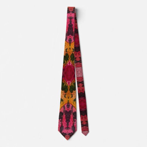Watercolor And Ink Abstract Expressionism  Neck Tie