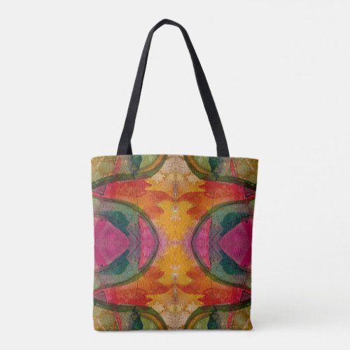 Watercolor And Ink Abstract Expressionistic Art Tote Bag