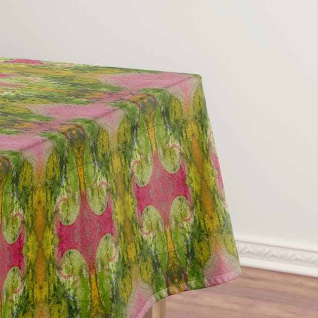Watercolor And Ink Abstract Impressionistic Art  Tablecloth (In Situ)