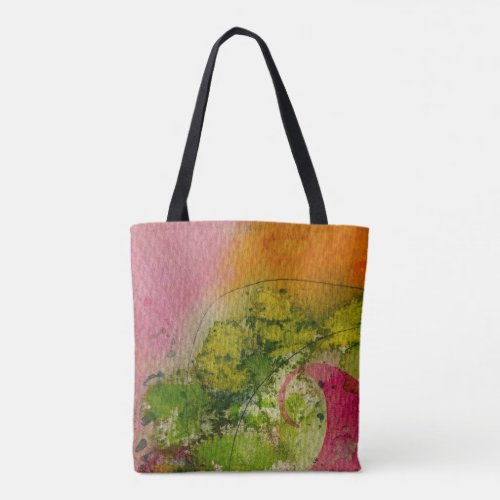 Watercolor And Ink Abstract Impressionistic Art  Tote Bag