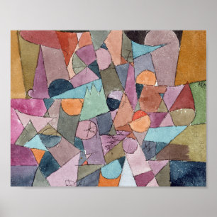 Watercolor and ink : Paul Klee 1914 Poster