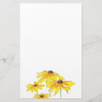 Watercolor and Pen Black Eyed Susan