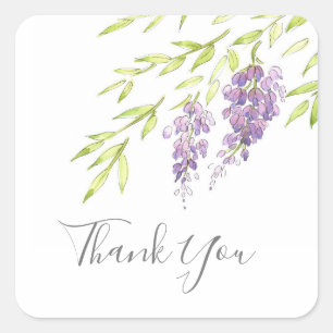 'Watercolor and Pen Wisteria' Labels