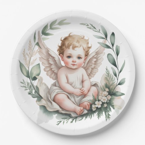 Watercolor Angel Wings Baptism 