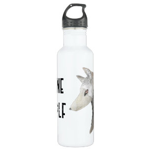 Watercolor Animal Lone Wolf Stainless Steel Water Bottle